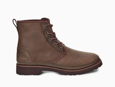 UGG Harkland Weather Mens Boots Grizzly/ Chocolate - AU 816YA